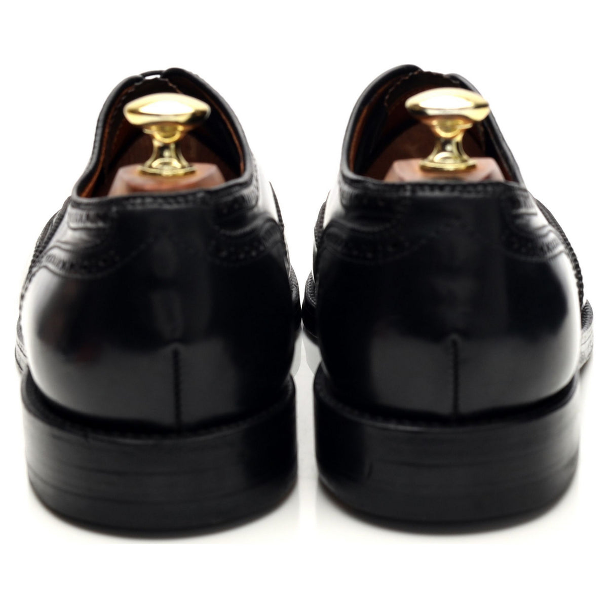 &#39;9741&#39; Black Cordovan Leather Oxford Brogues UK 7 US 8 D