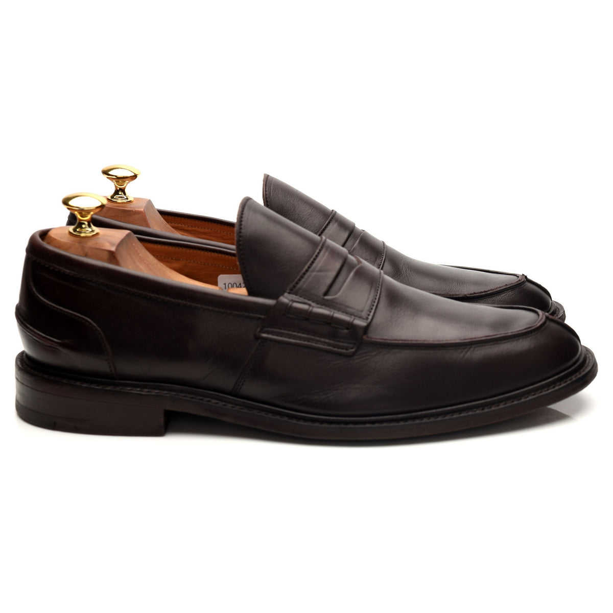 &#39;James&#39; Dark Brown Leather Loafers UK 10.5
