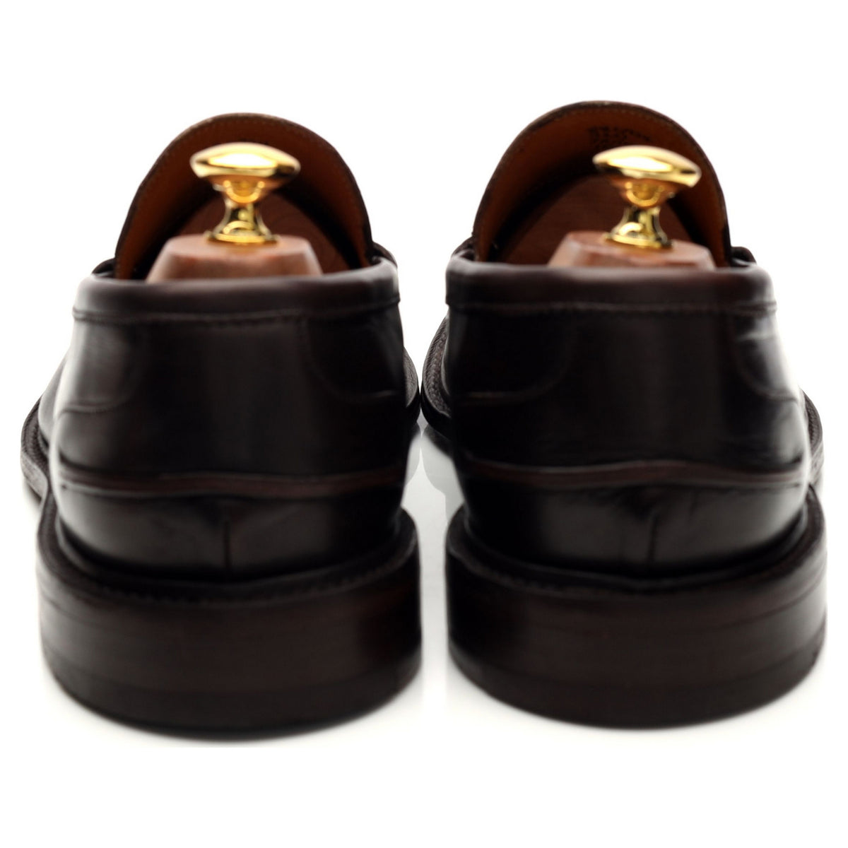 &#39;James&#39; Dark Brown Leather Loafers UK 10.5
