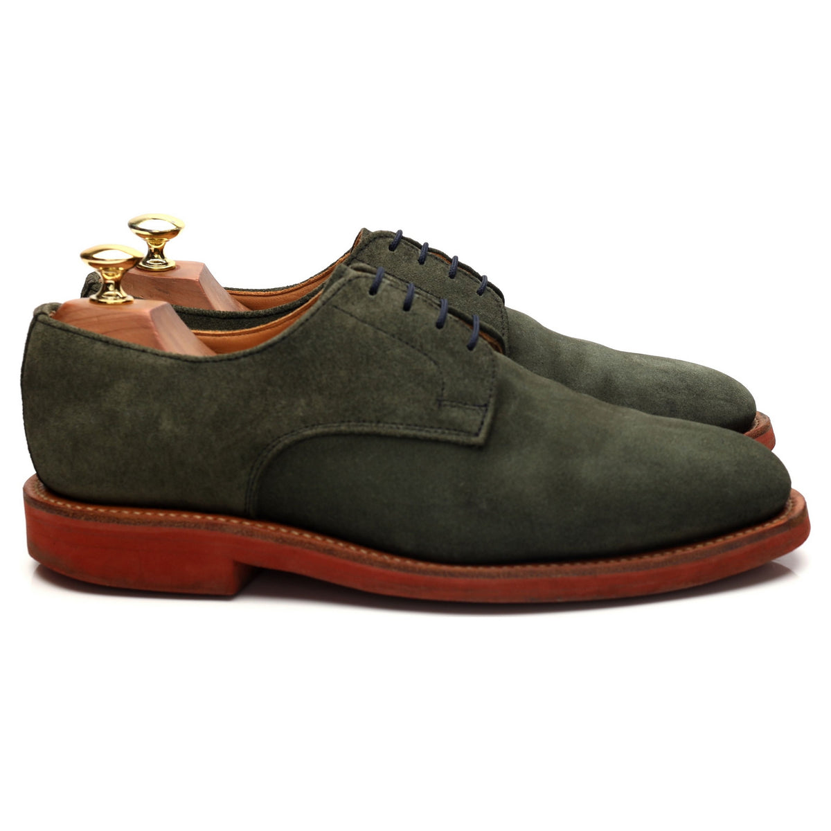 &#39;Jack&#39; Green Suede Derby UK 8 F