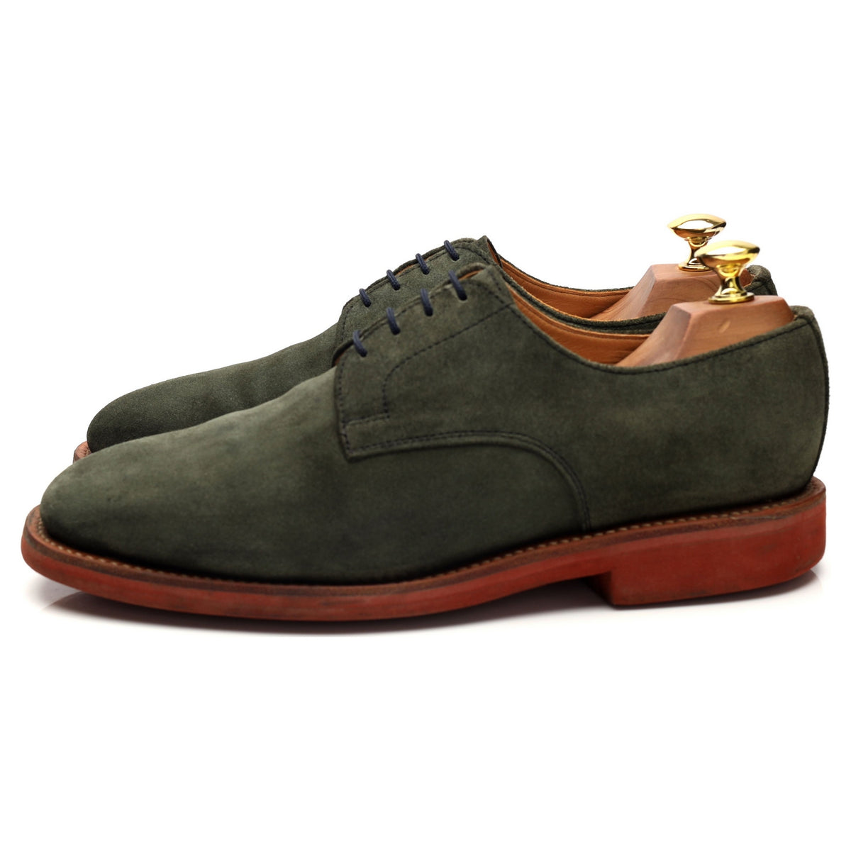 &#39;Jack&#39; Green Suede Derby UK 8 F