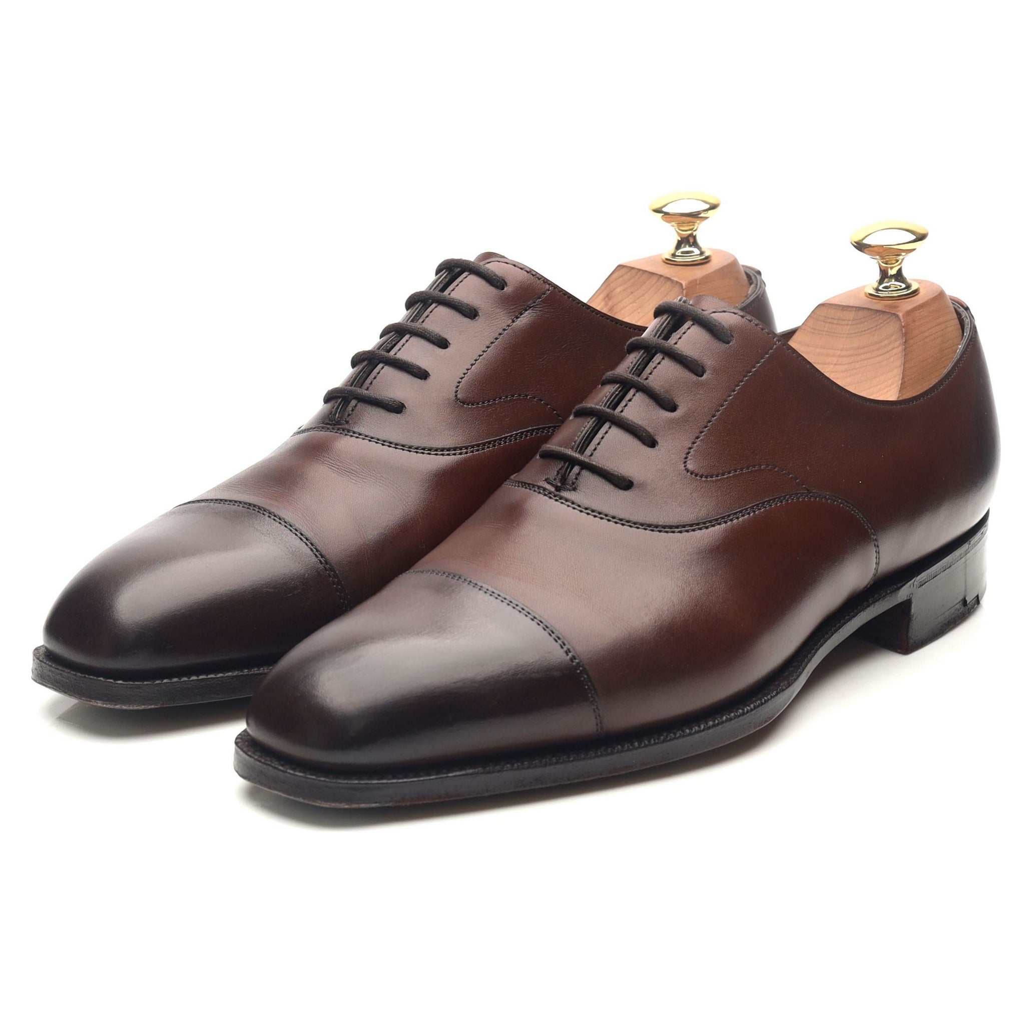 Chelsea' Dark Brown Leather Oxford UK 6 E - Abbot's Shoes