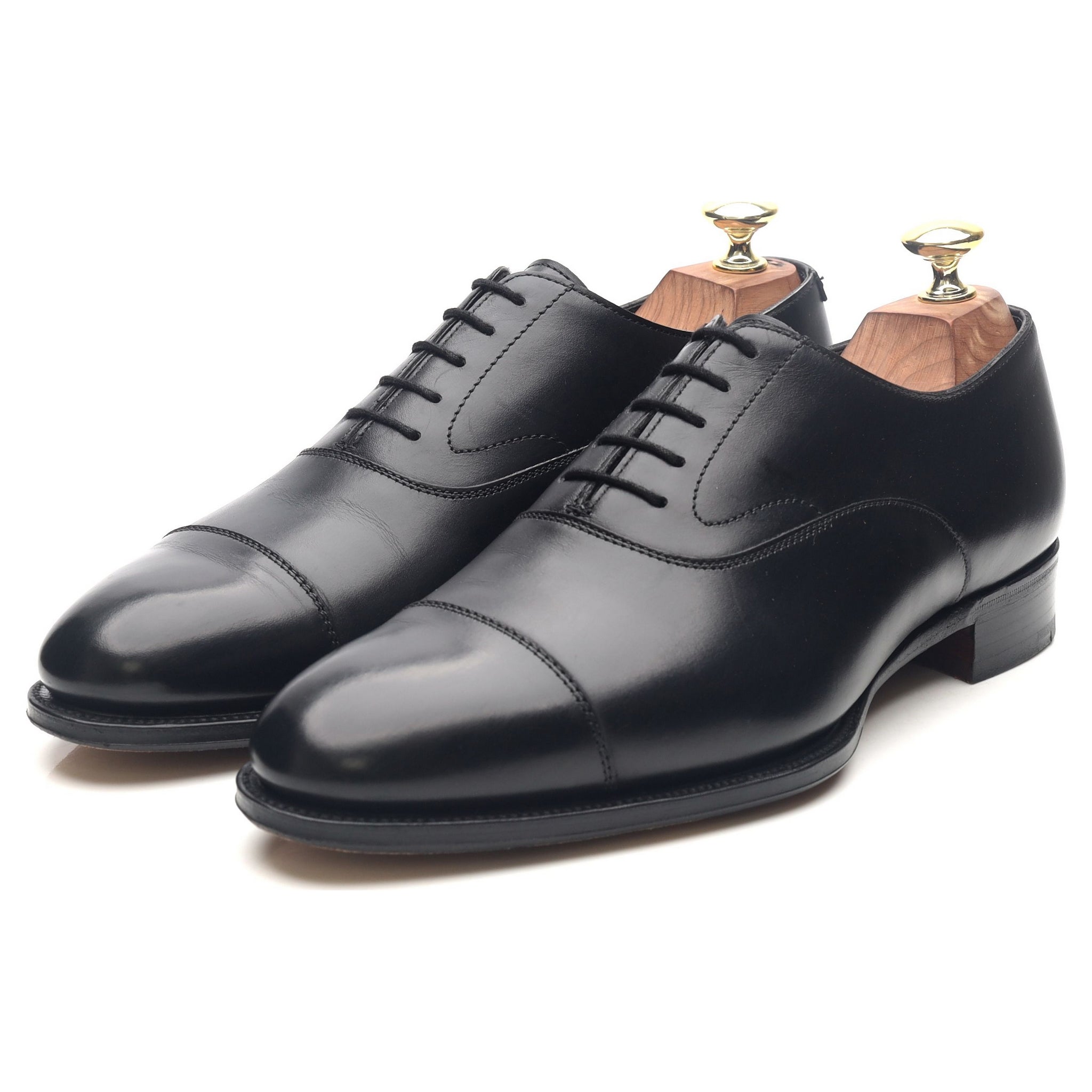 Armfield' Black Leather Oxford UK 7 F - Abbot's Shoes
