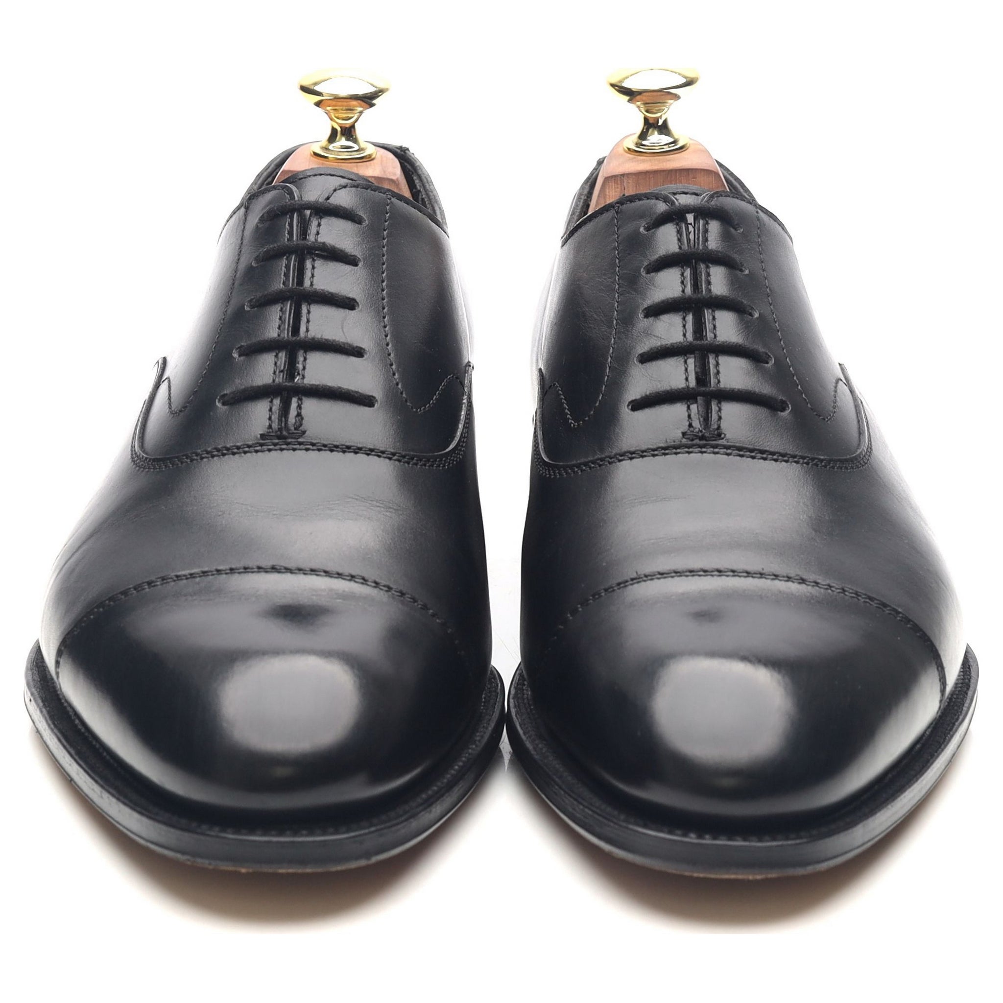 Armfield' Black Leather Oxford UK 7 F - Abbot's Shoes