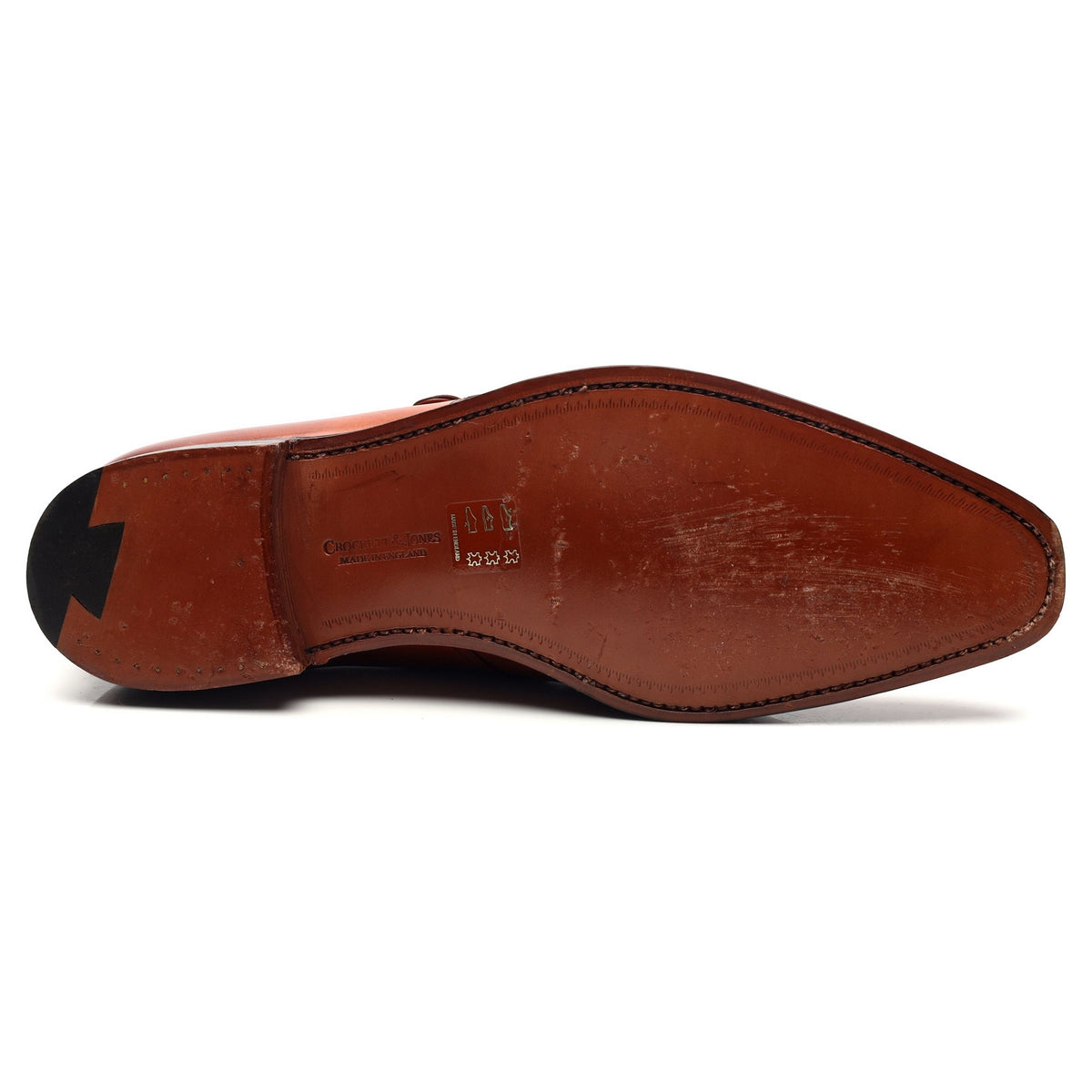 &#39;Monkton&#39; Tan Brown Leather Monk Strap UK 8.5 E