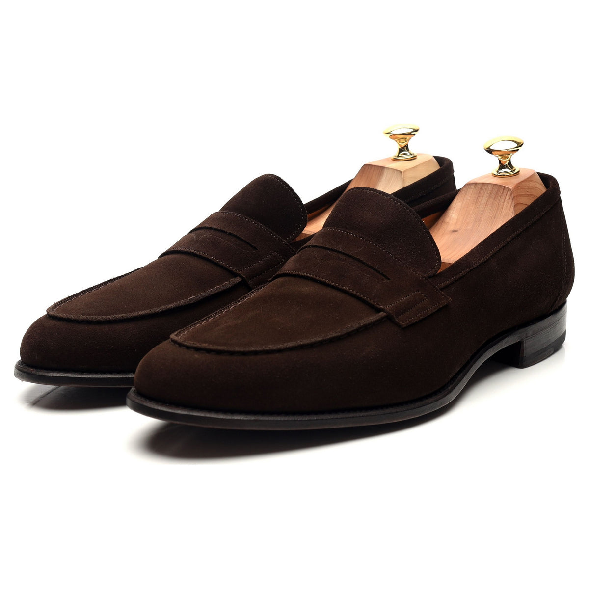 &#39;Elliot 9176&#39; Dark Brown Suede Loafers UK 11.5 E