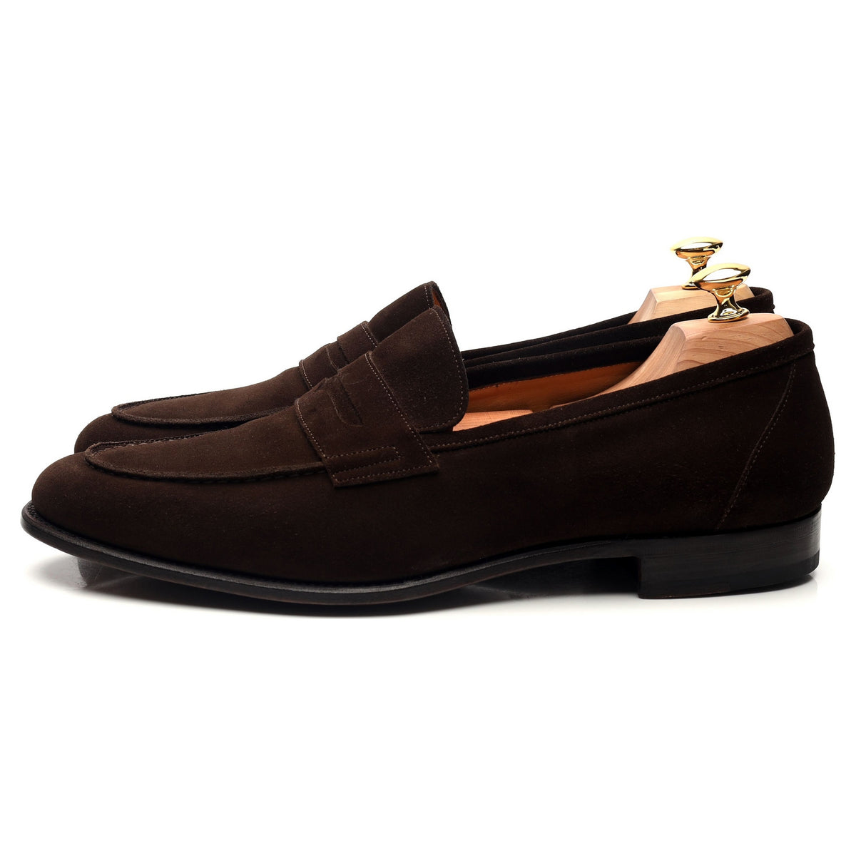 &#39;Elliot 9176&#39; Dark Brown Suede Loafers UK 11.5 E