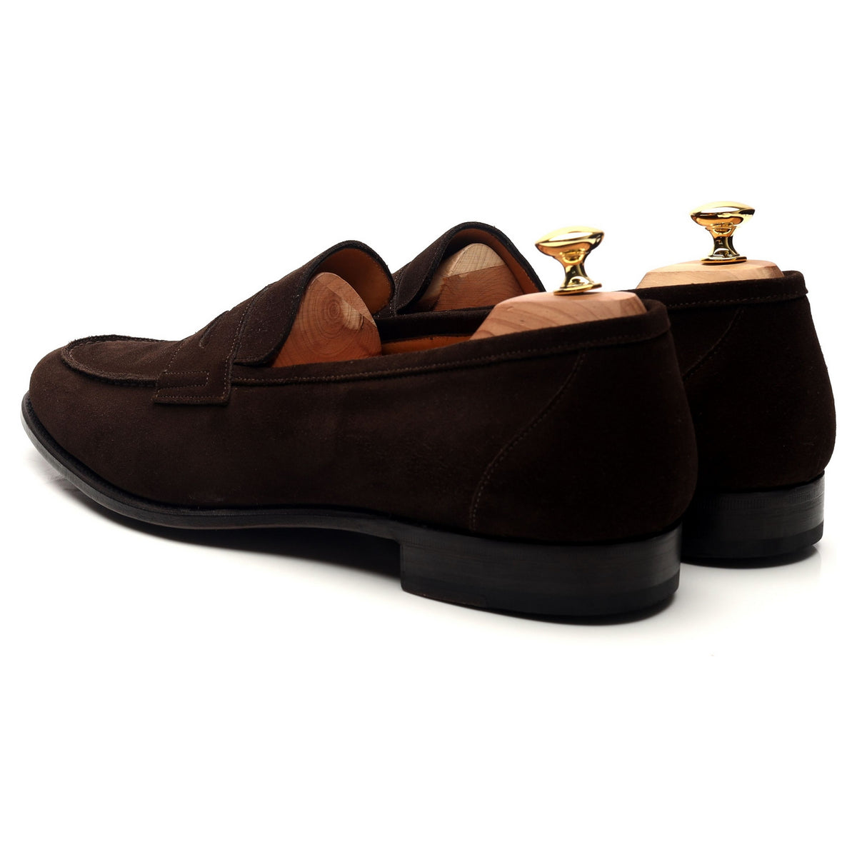 &#39;Elliot 9176&#39; Dark Brown Suede Loafers UK 11.5 E