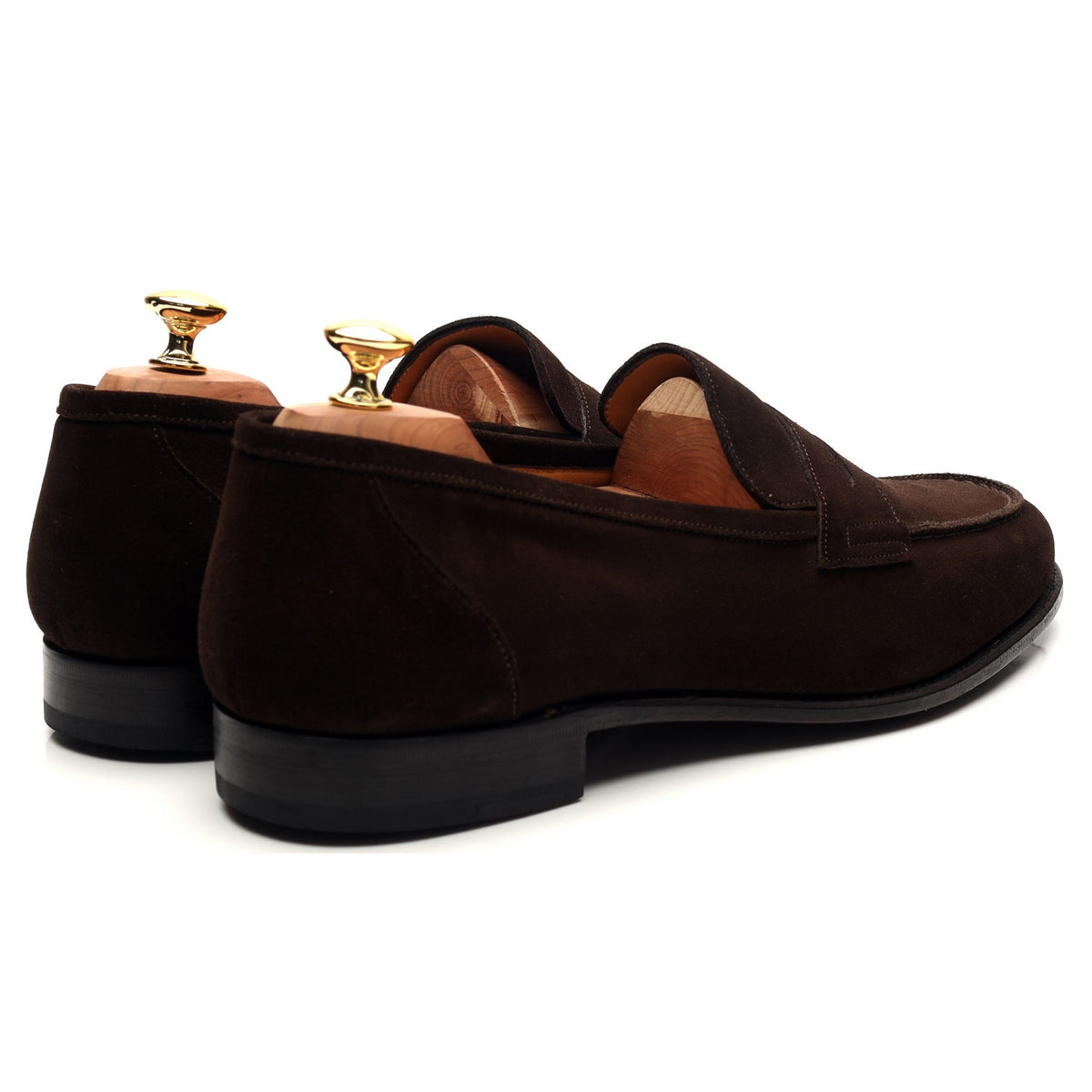 &#39;Elliot 9176&#39; Dark Brown Suede Loafers UK 11.5 E