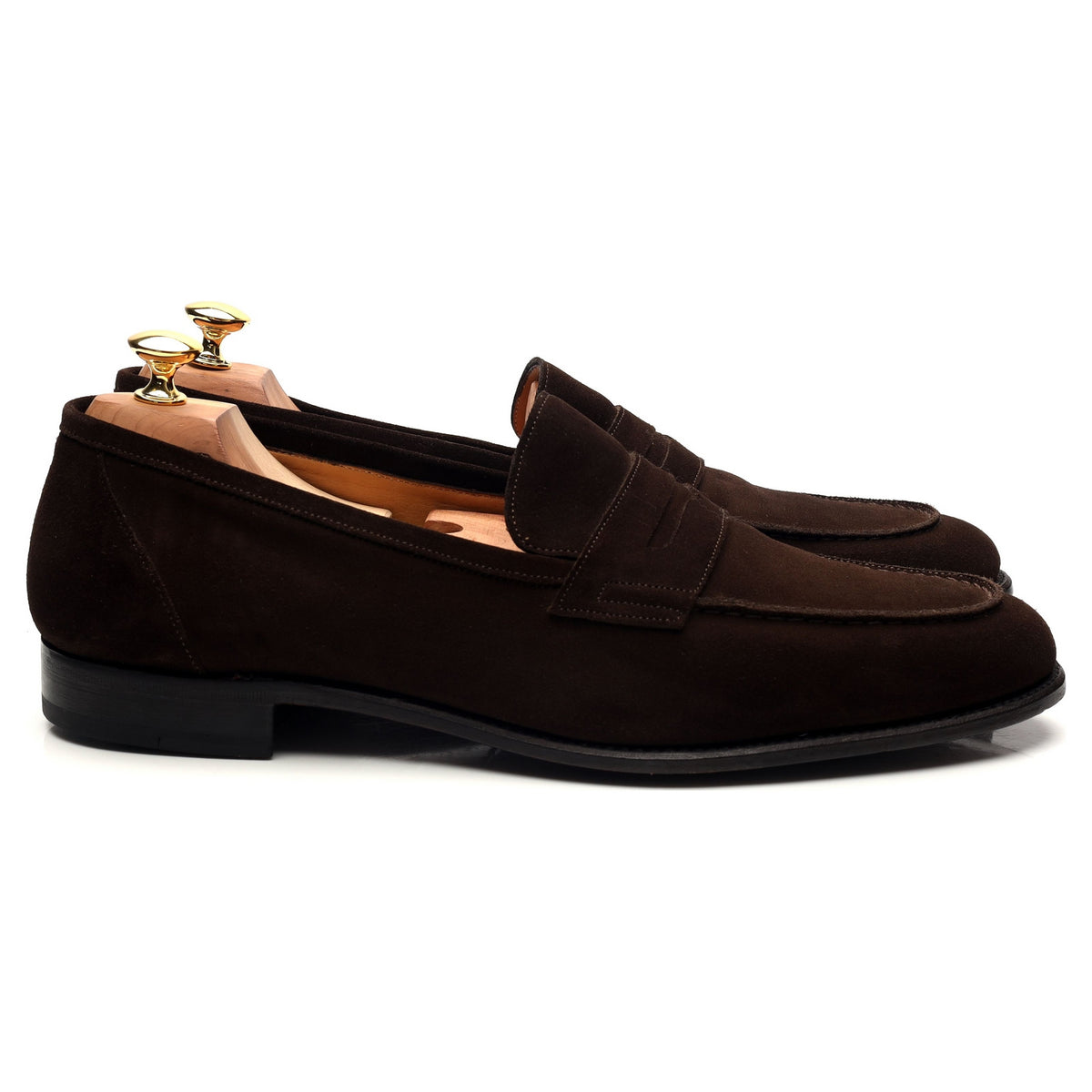 &#39;Elliot 9176&#39; Dark Brown Suede Loafers UK 11.5 E