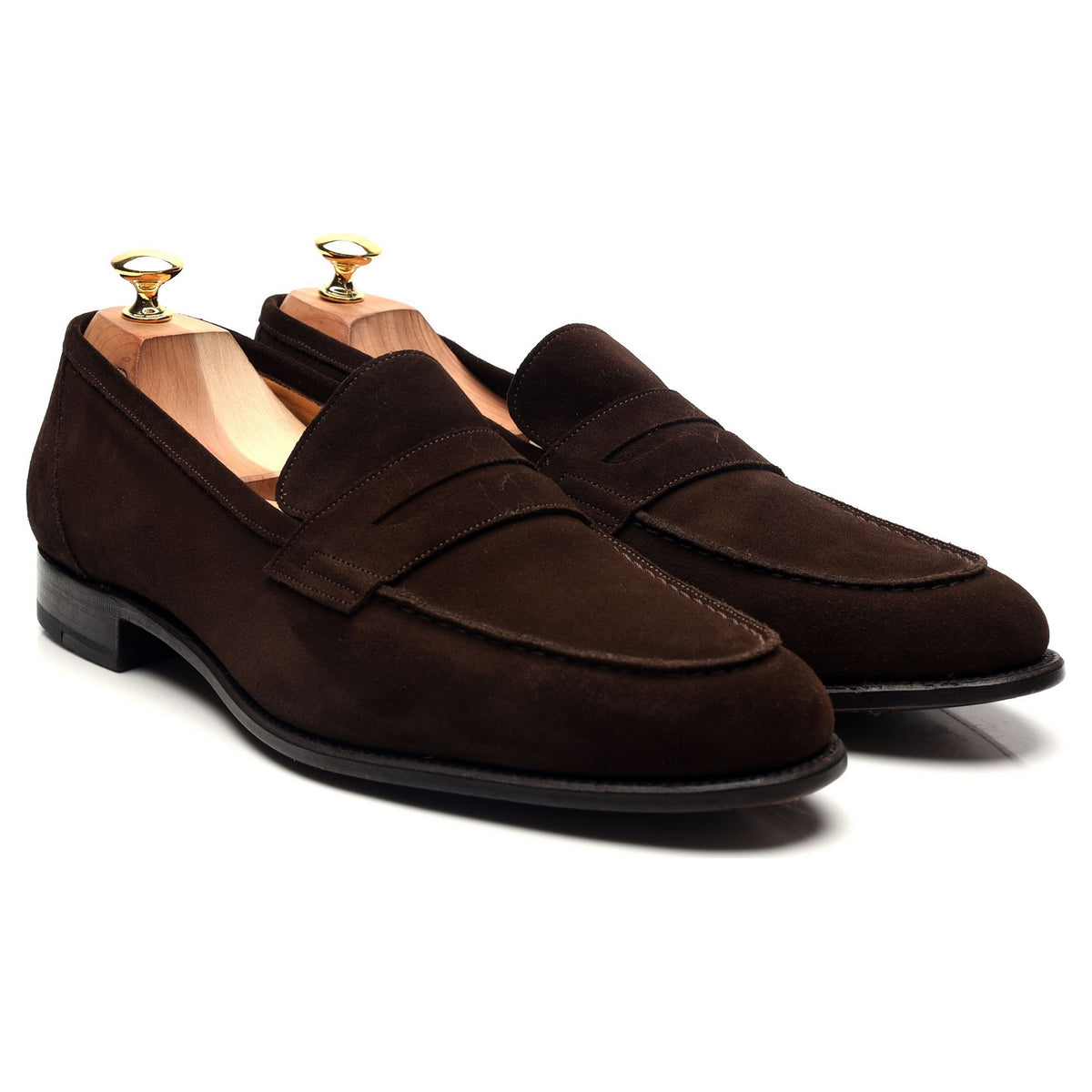 &#39;Elliot 9176&#39; Dark Brown Suede Loafers UK 11.5 E