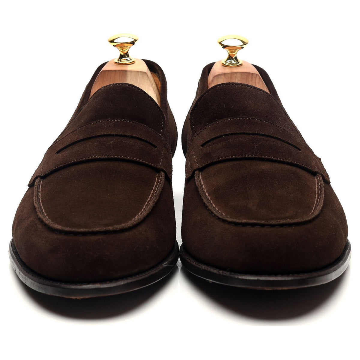 &#39;Elliot 9176&#39; Dark Brown Suede Loafers UK 11.5 E