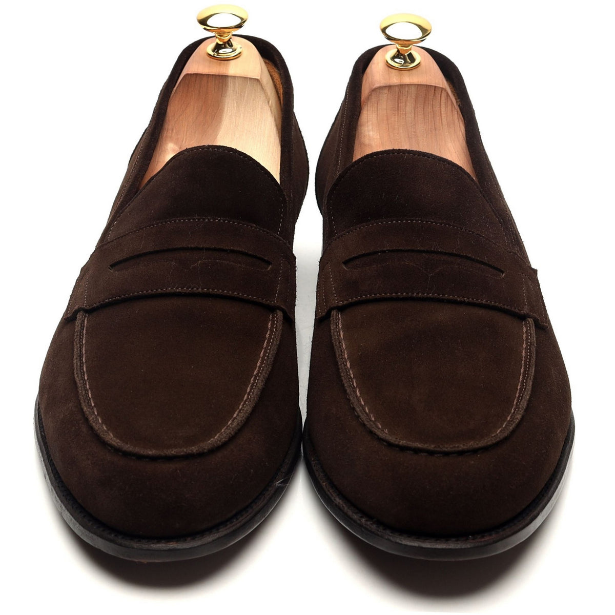 &#39;Elliot 9176&#39; Dark Brown Suede Loafers UK 11.5 E