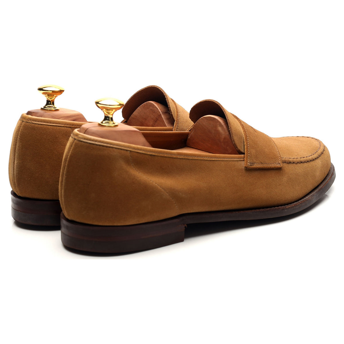 &#39;Harvard 2&#39; Tan Brown Suede Loafers UK 11.5 E