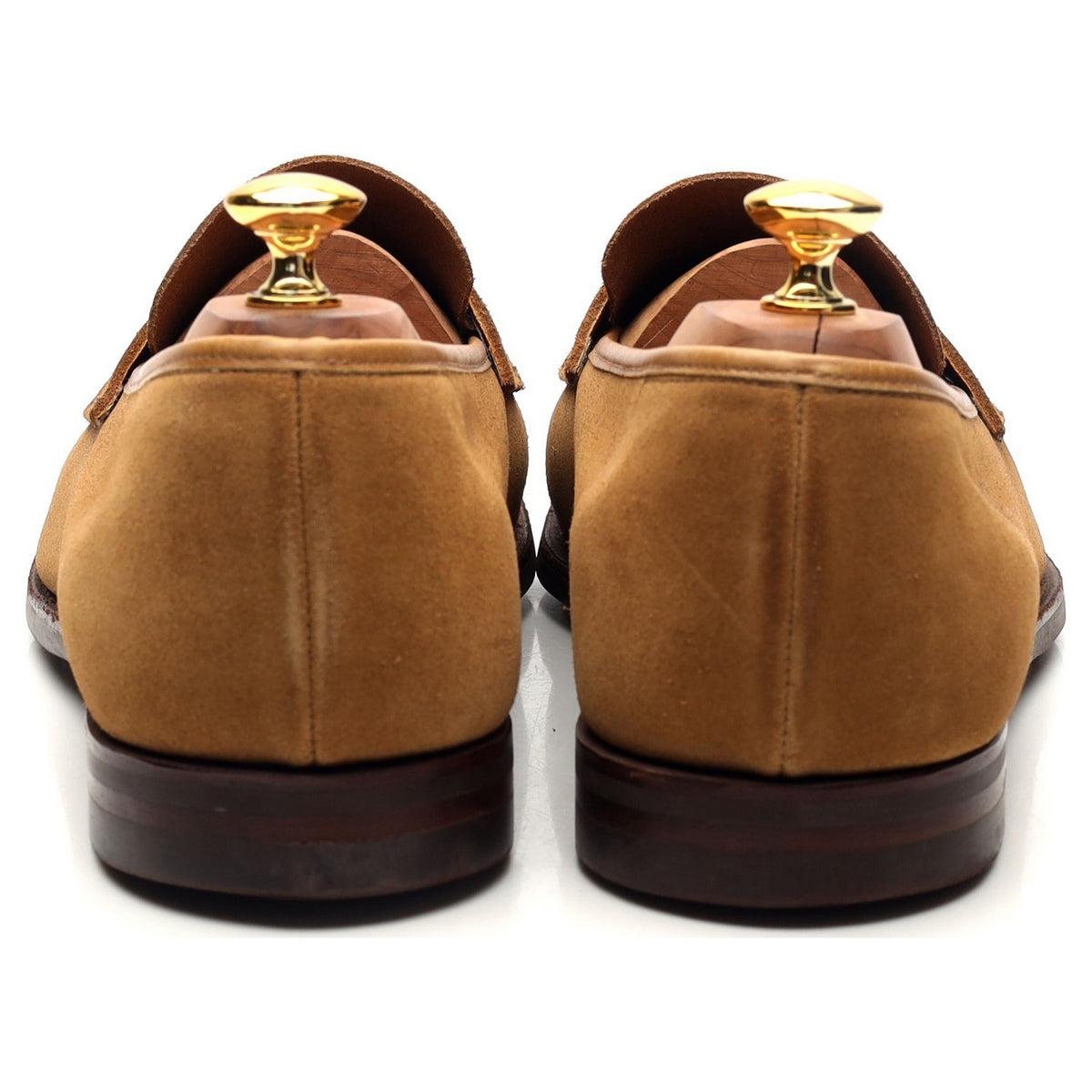 &#39;Harvard 2&#39; Tan Brown Suede Loafers UK 11.5 E