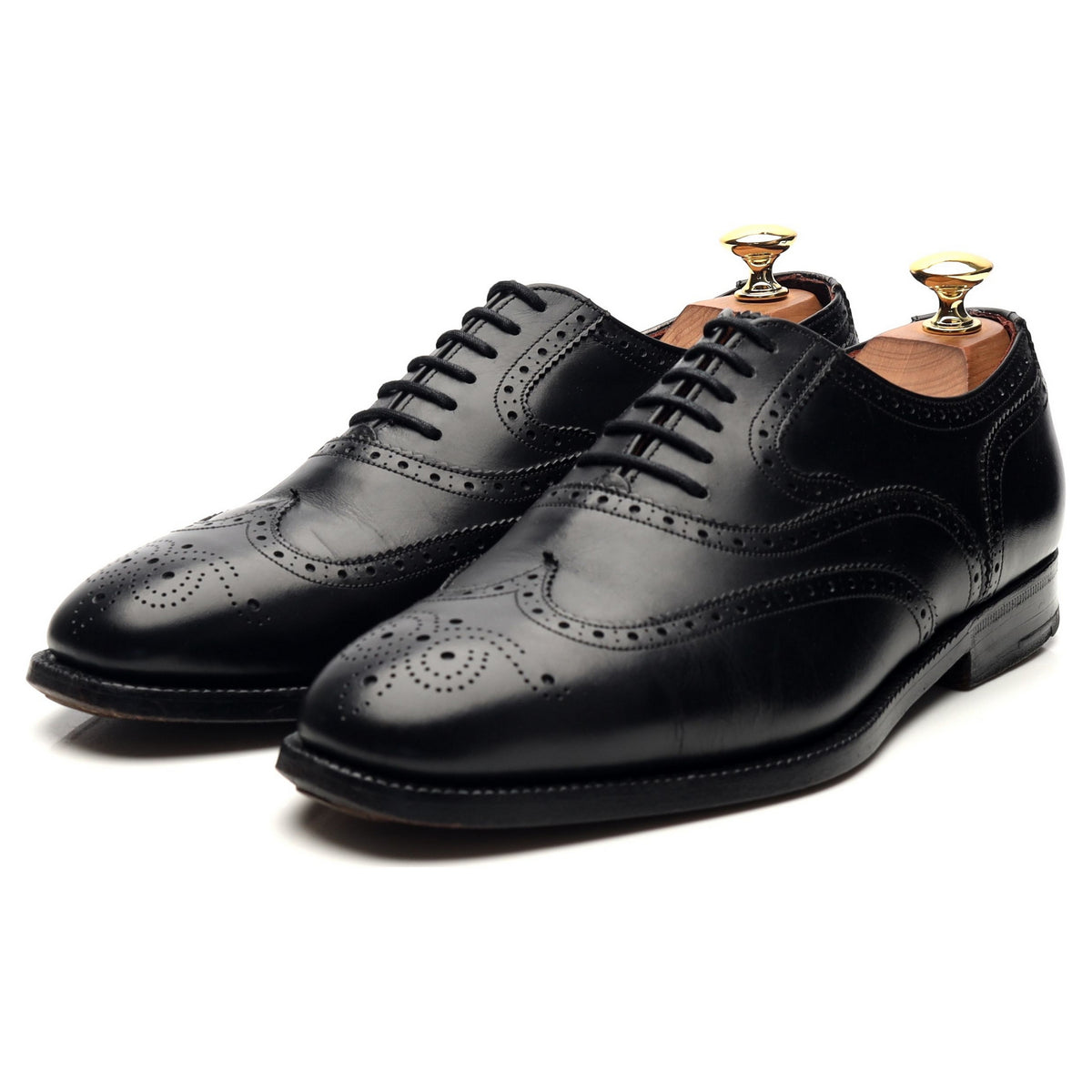 Masterclass &#39;Brunel&#39; Black Leather Oxford Brogues UK 6.5 F