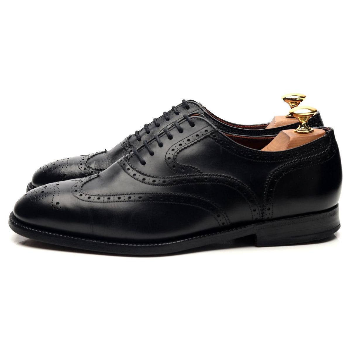 Masterclass &#39;Brunel&#39; Black Leather Oxford Brogues UK 6.5 F