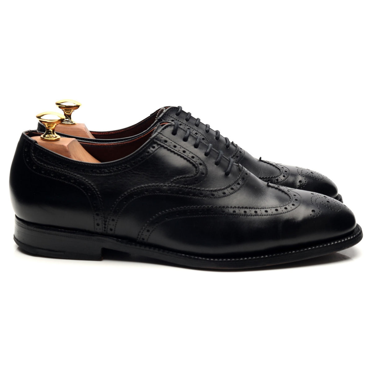 Masterclass &#39;Brunel&#39; Black Leather Oxford Brogues UK 6.5 F