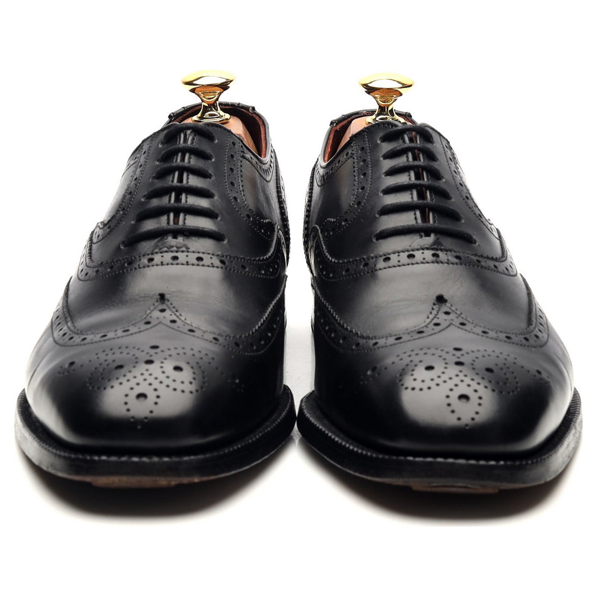 Masterclass &#39;Brunel&#39; Black Leather Oxford Brogues UK 6.5 F