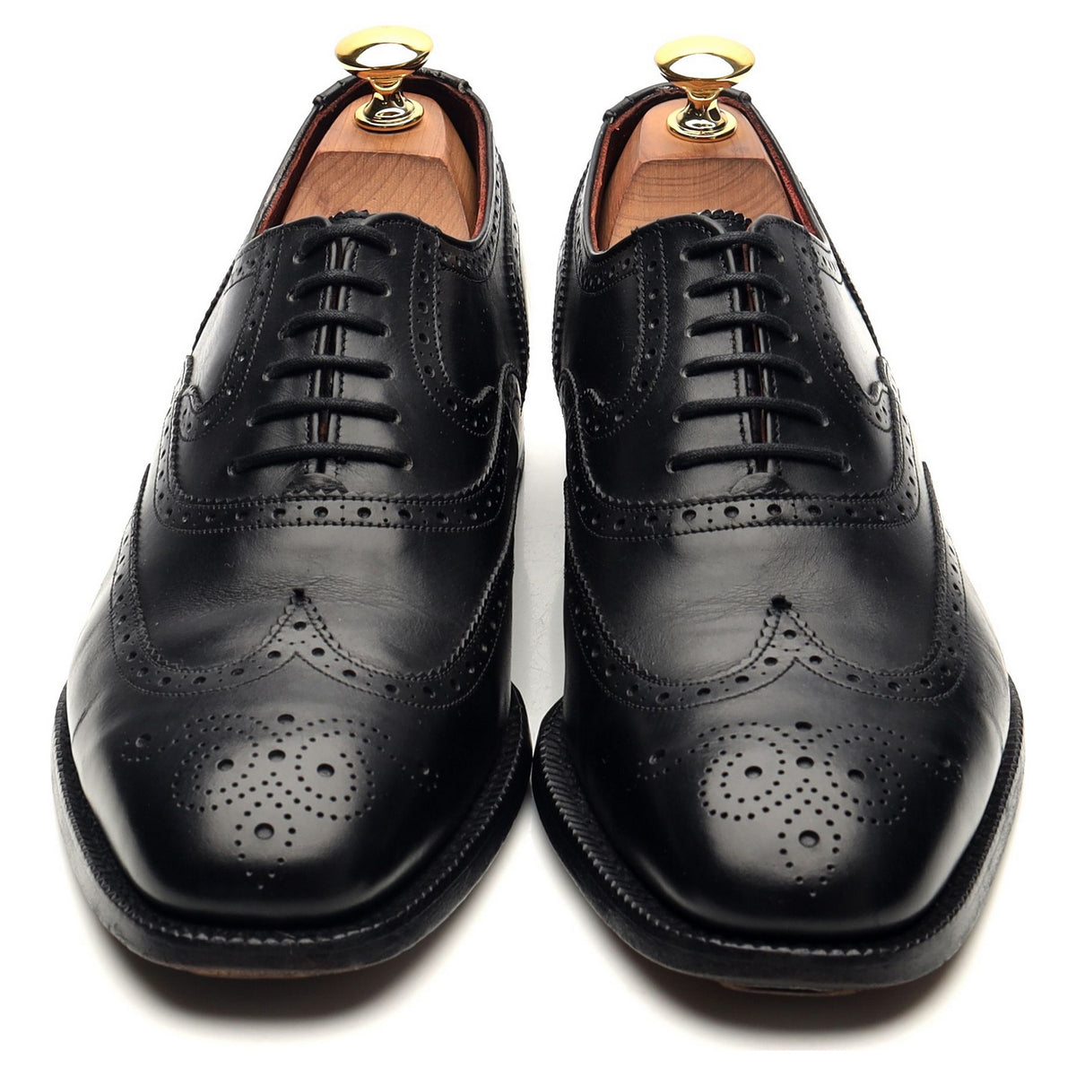 Masterclass &#39;Brunel&#39; Black Leather Oxford Brogues UK 6.5 F