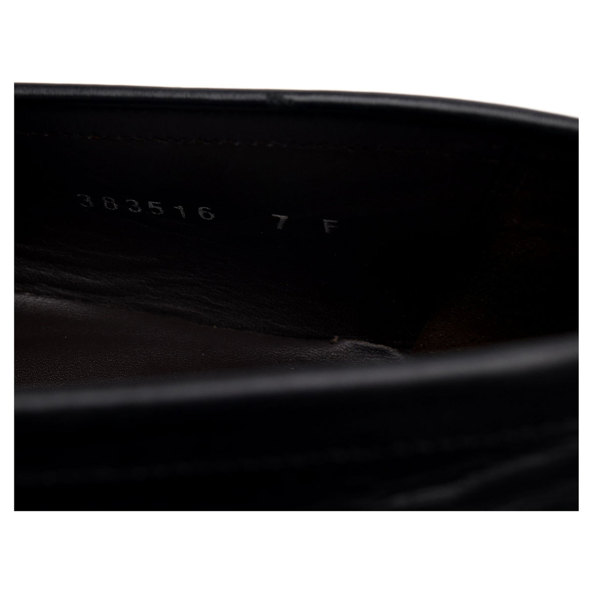 &#39;Ramsden&#39; Black Leather Tassel Loafers UK 7 F