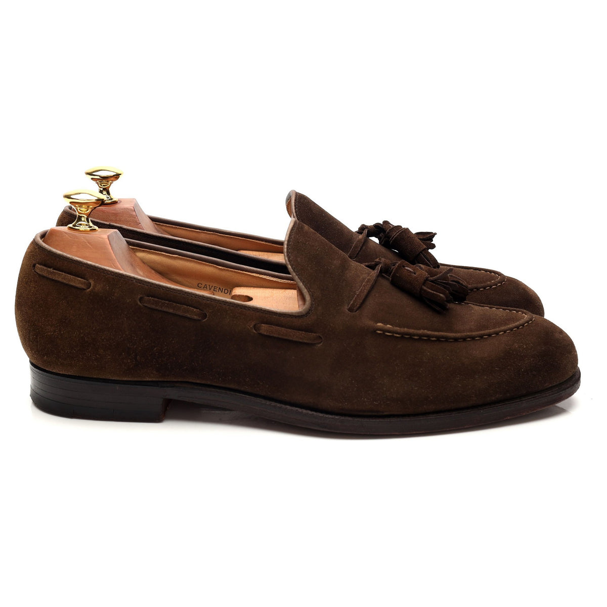 &#39;Cavendish 2&#39; Dark Brown Tassel Loafers UK 9 E