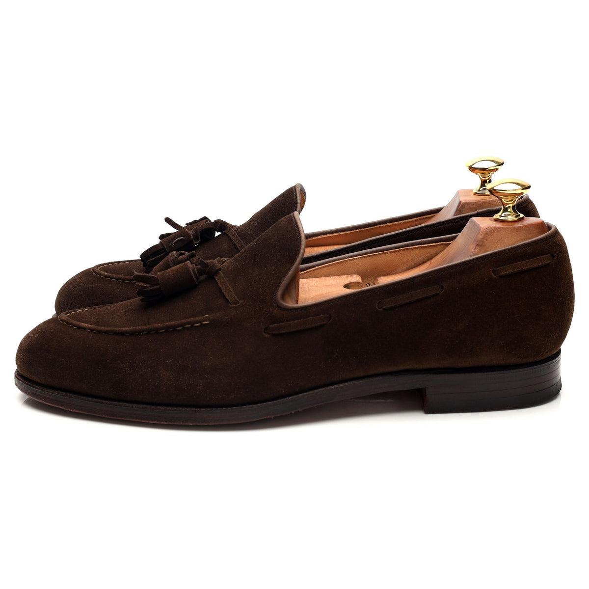 &#39;Cavendish 2&#39; Dark Brown Tassel Loafers UK 9 E