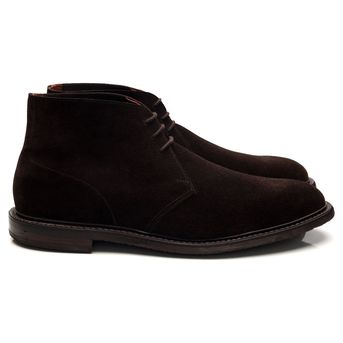 &#39;AMF005&#39; Dark Brown Suede Chukka Boots UK 10 E