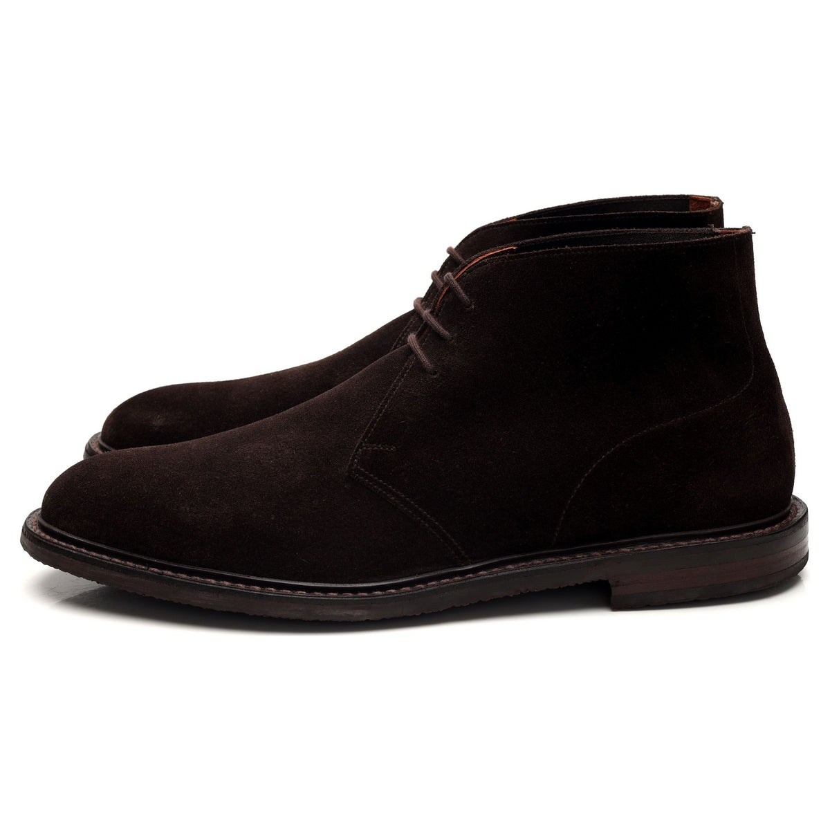 &#39;AMF005&#39; Dark Brown Suede Chukka Boots UK 10 E