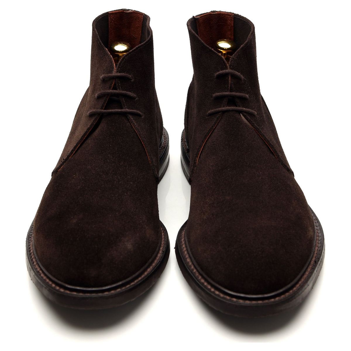 &#39;AMF005&#39; Dark Brown Suede Chukka Boots UK 10 E