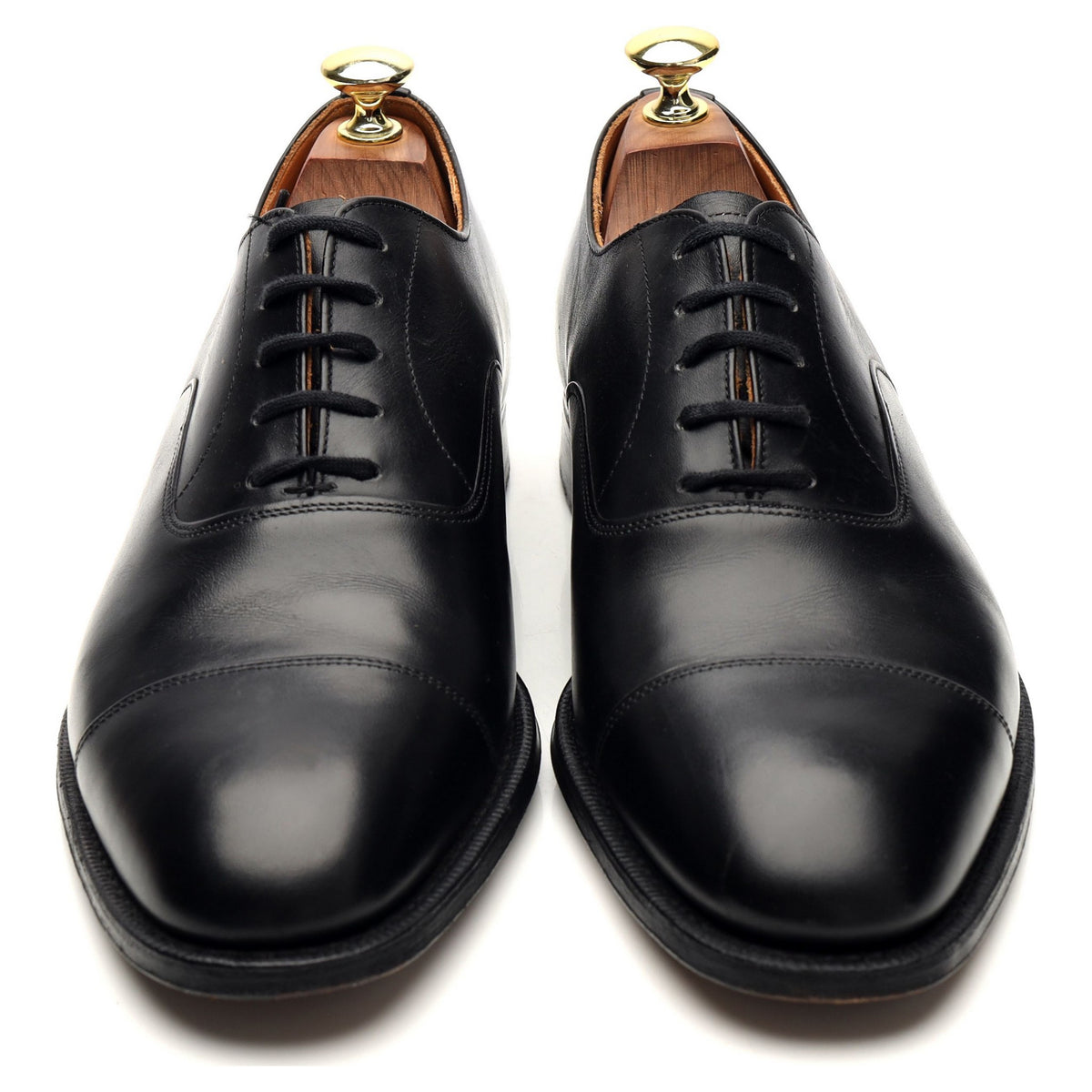 &#39;Consul IV&#39; Black Leather Oxford UK 7.5 F