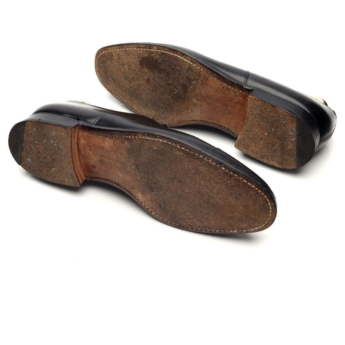 &#39;Consul IV&#39; Black Leather Oxford UK 7.5 F