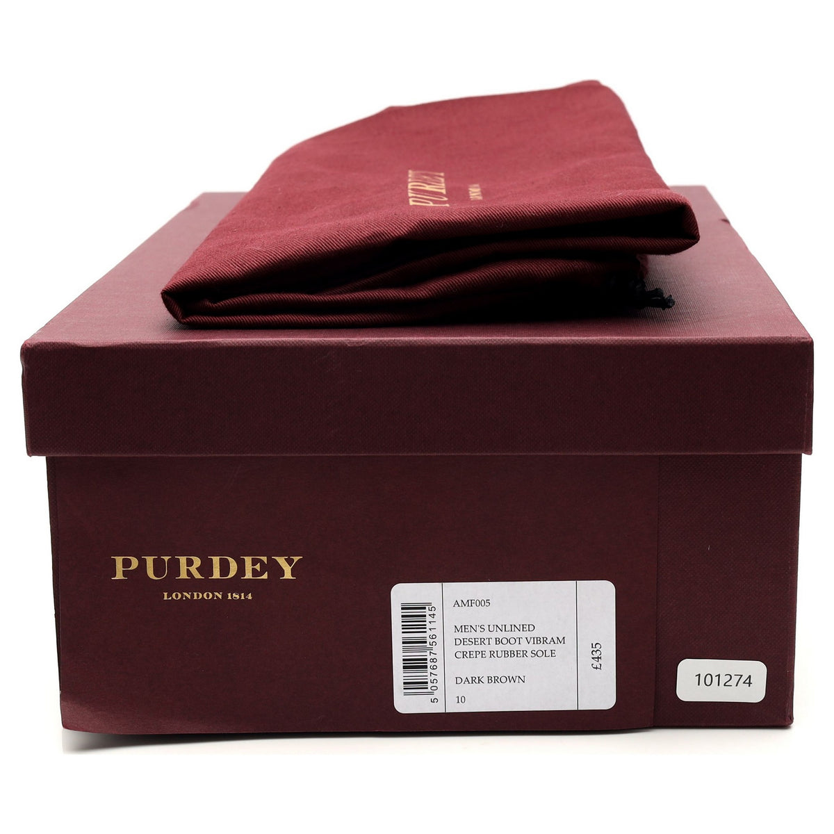 &#39;AMF005&#39; Dark Brown Suede Chukka Boots UK 10 E