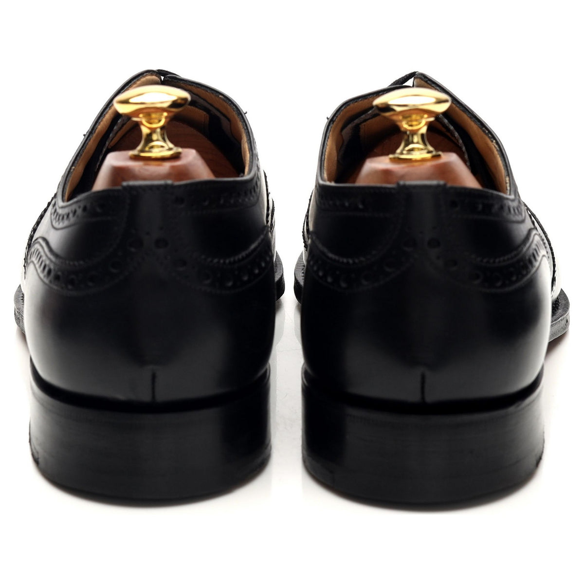 &#39;Chetwynd&#39; Black Leather Oxford Brogues UK 9.5 F