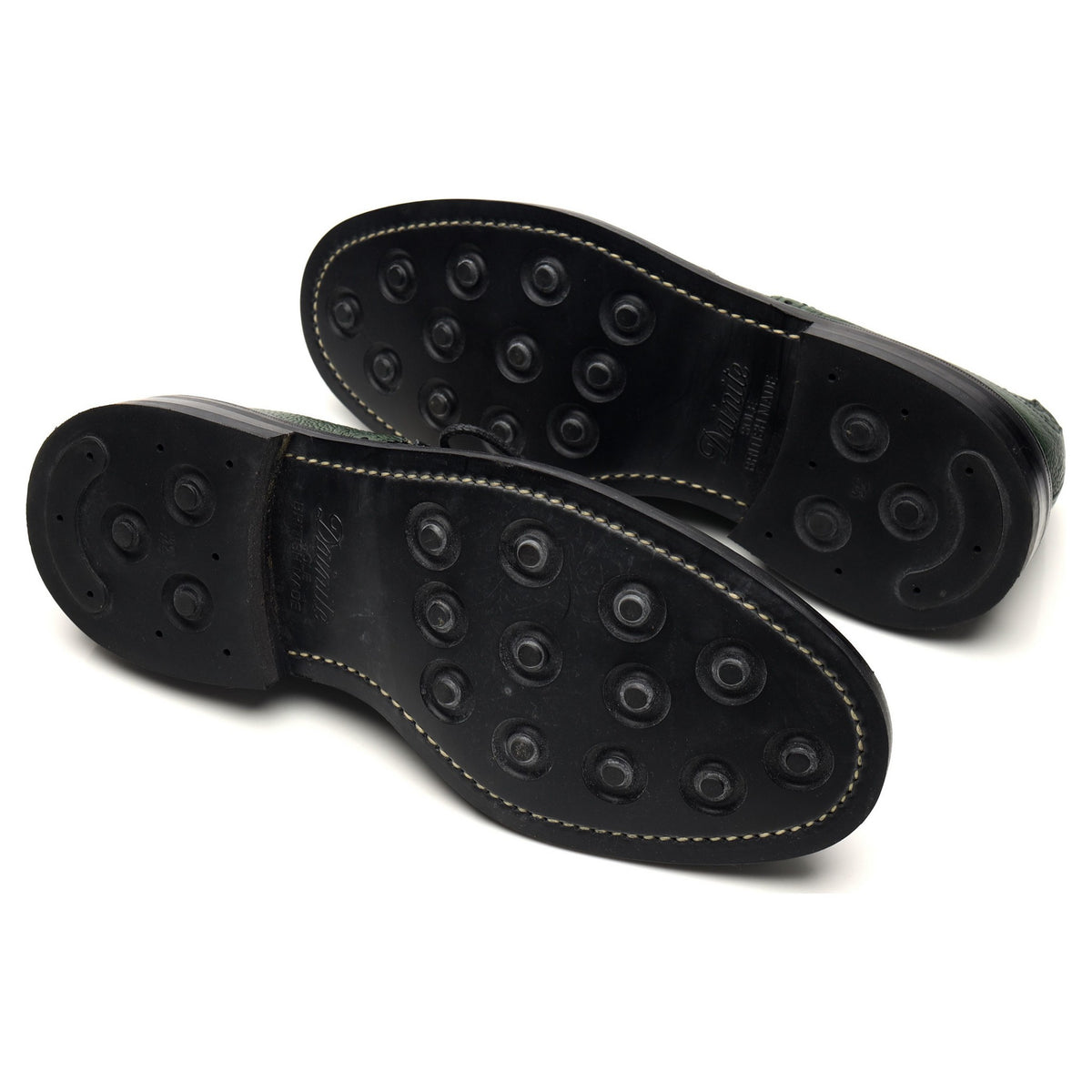&#39;Bourton&#39; Green Leather Derby Brogues UK 9