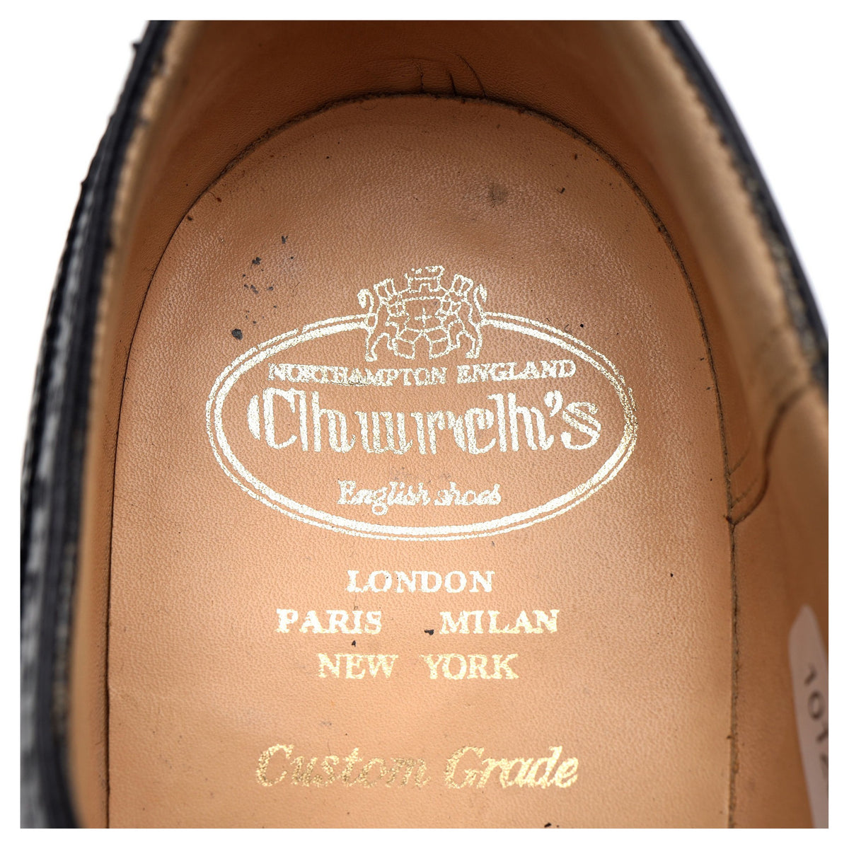 &#39;Chetwynd&#39; Black Leather Oxford Brogues UK 9.5 F