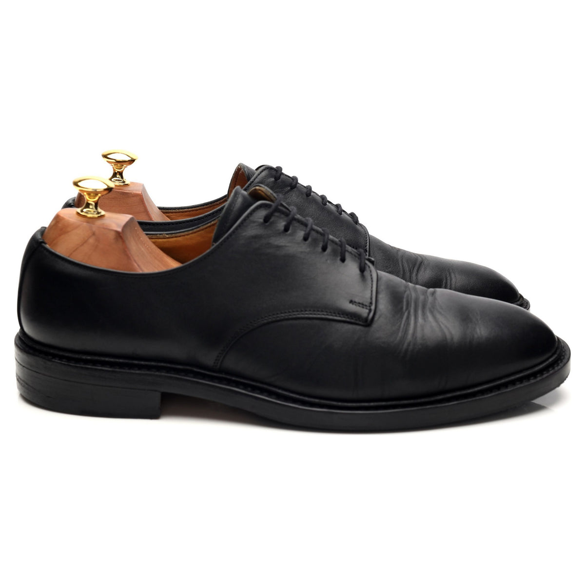 &#39;Lancaster&#39; Black Leather Derby UK 10.5