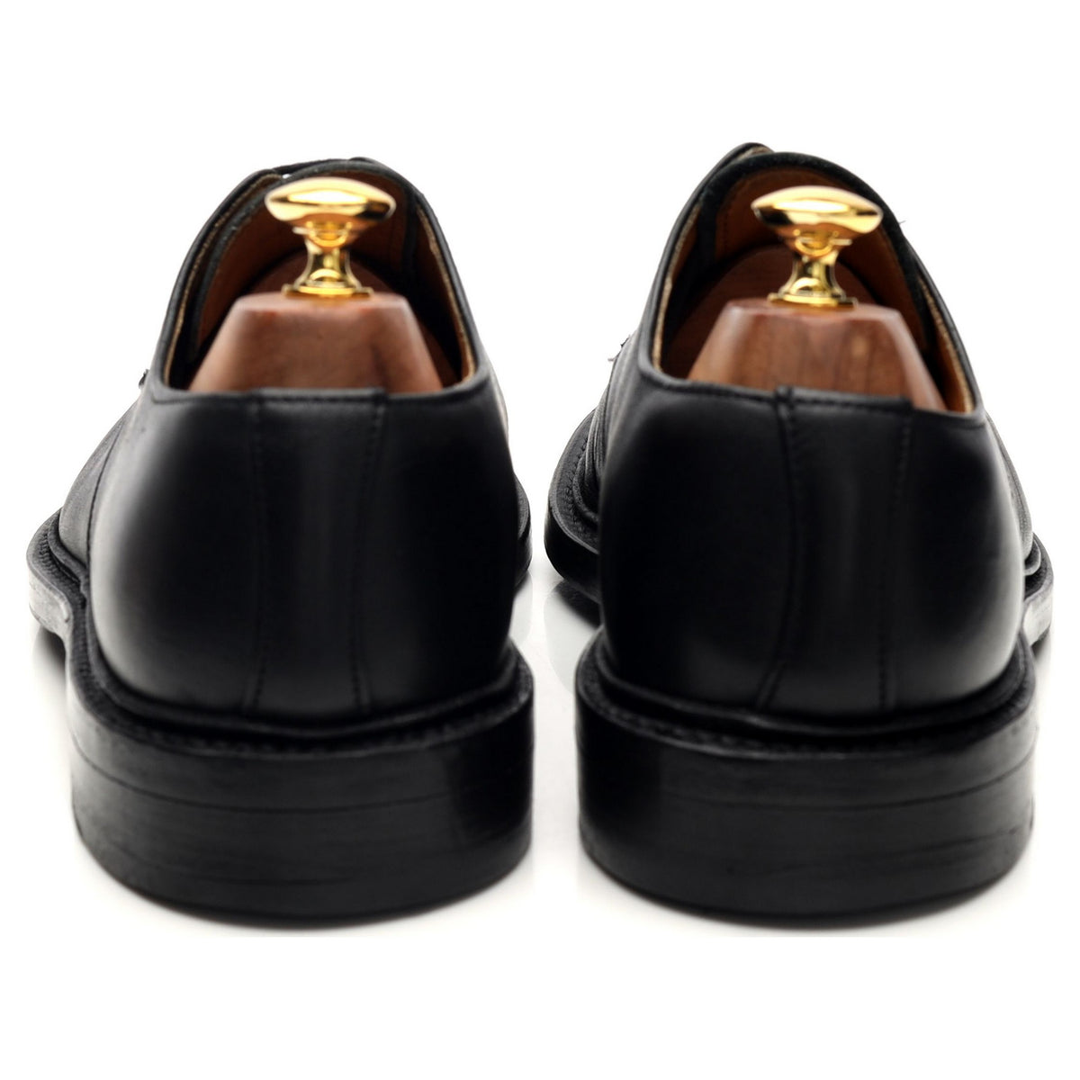 &#39;Lancaster&#39; Black Leather Derby UK 10.5