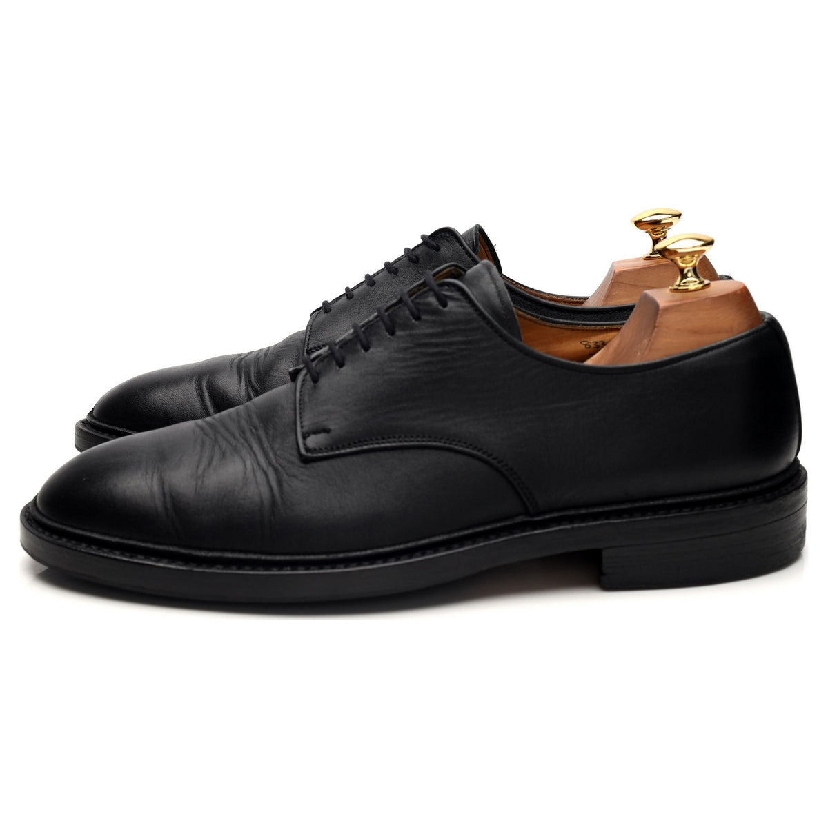 &#39;Lancaster&#39; Black Leather Derby UK 10.5