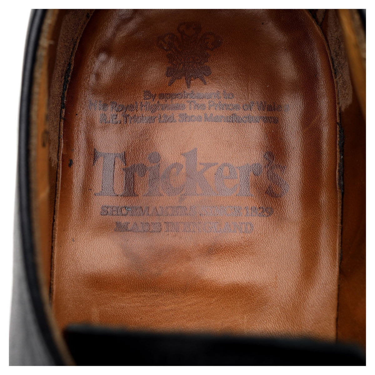 &#39;Lancaster&#39; Black Leather Derby UK 10.5