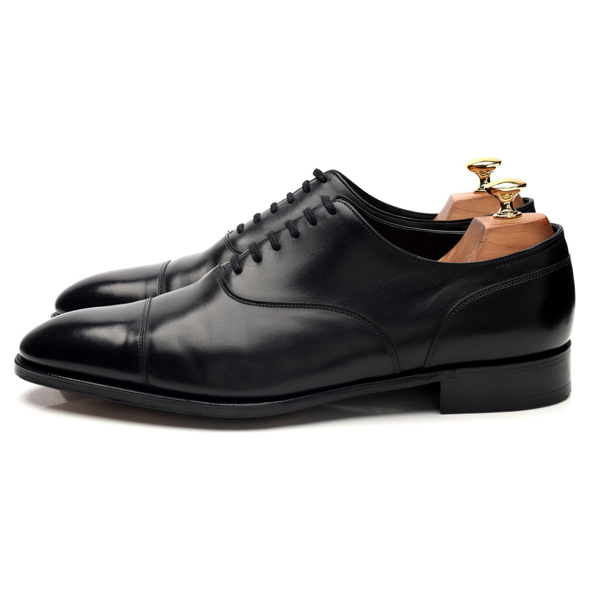&#39;Alford&#39; Black Leather Oxford UK 10 E