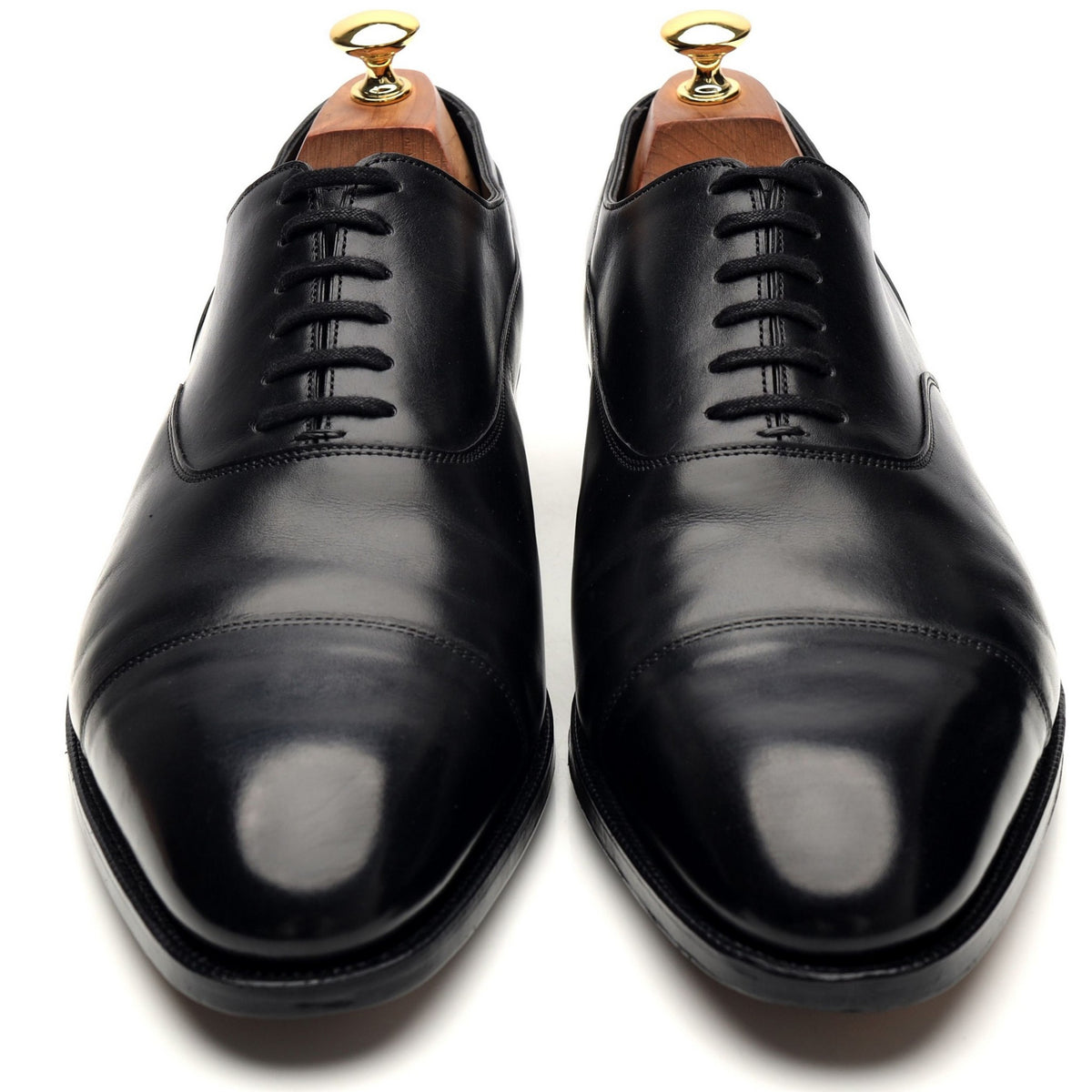 &#39;Alford&#39; Black Leather Oxford UK 10 E