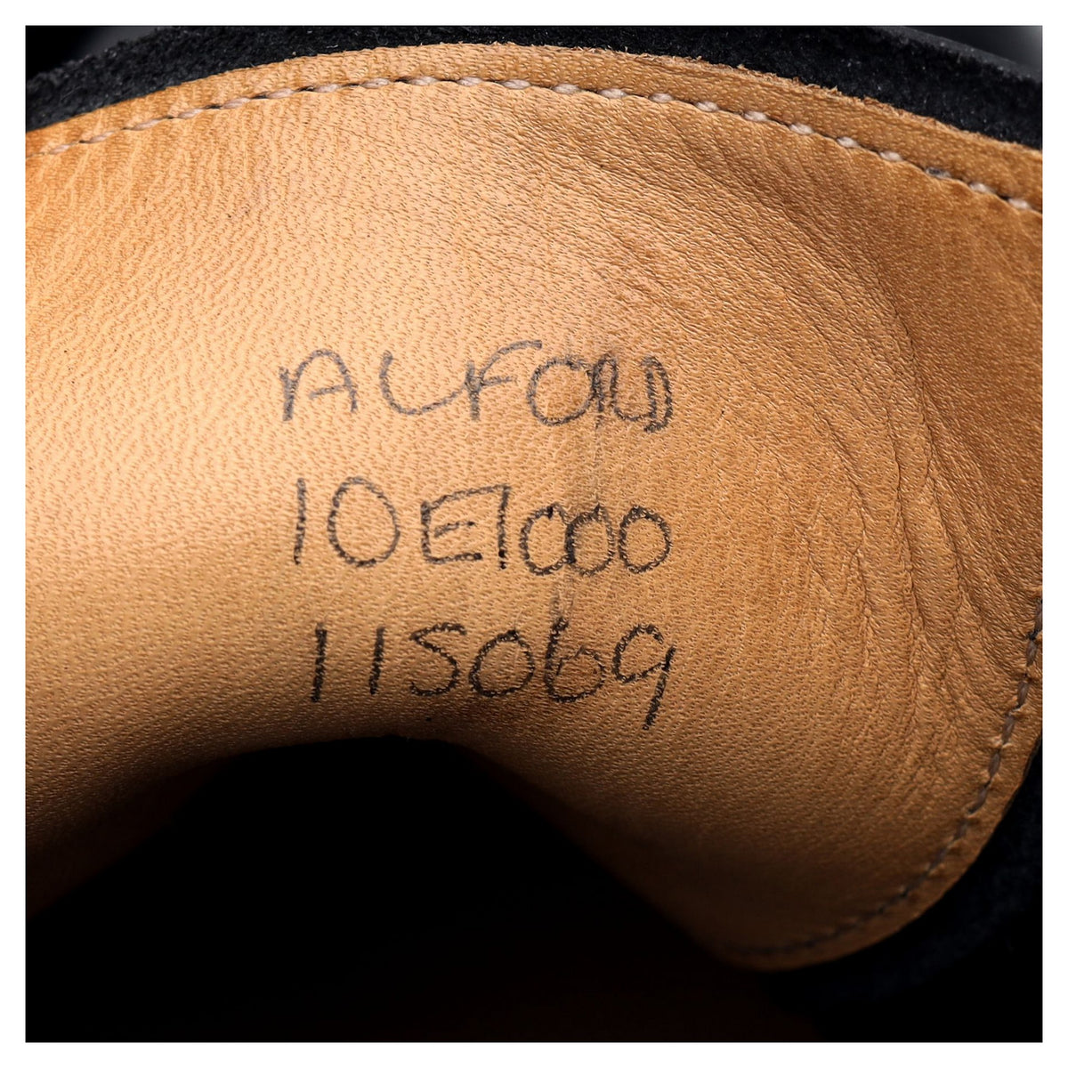 &#39;Alford&#39; Black Leather Oxford UK 10 E