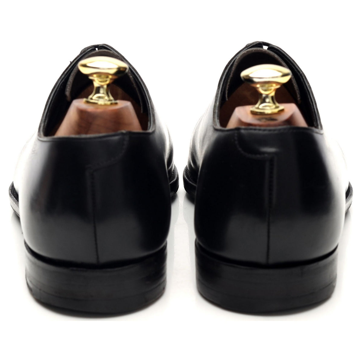 &#39;Albemarle&#39; Black Leather Wholecut Oxford UK 7.5 E