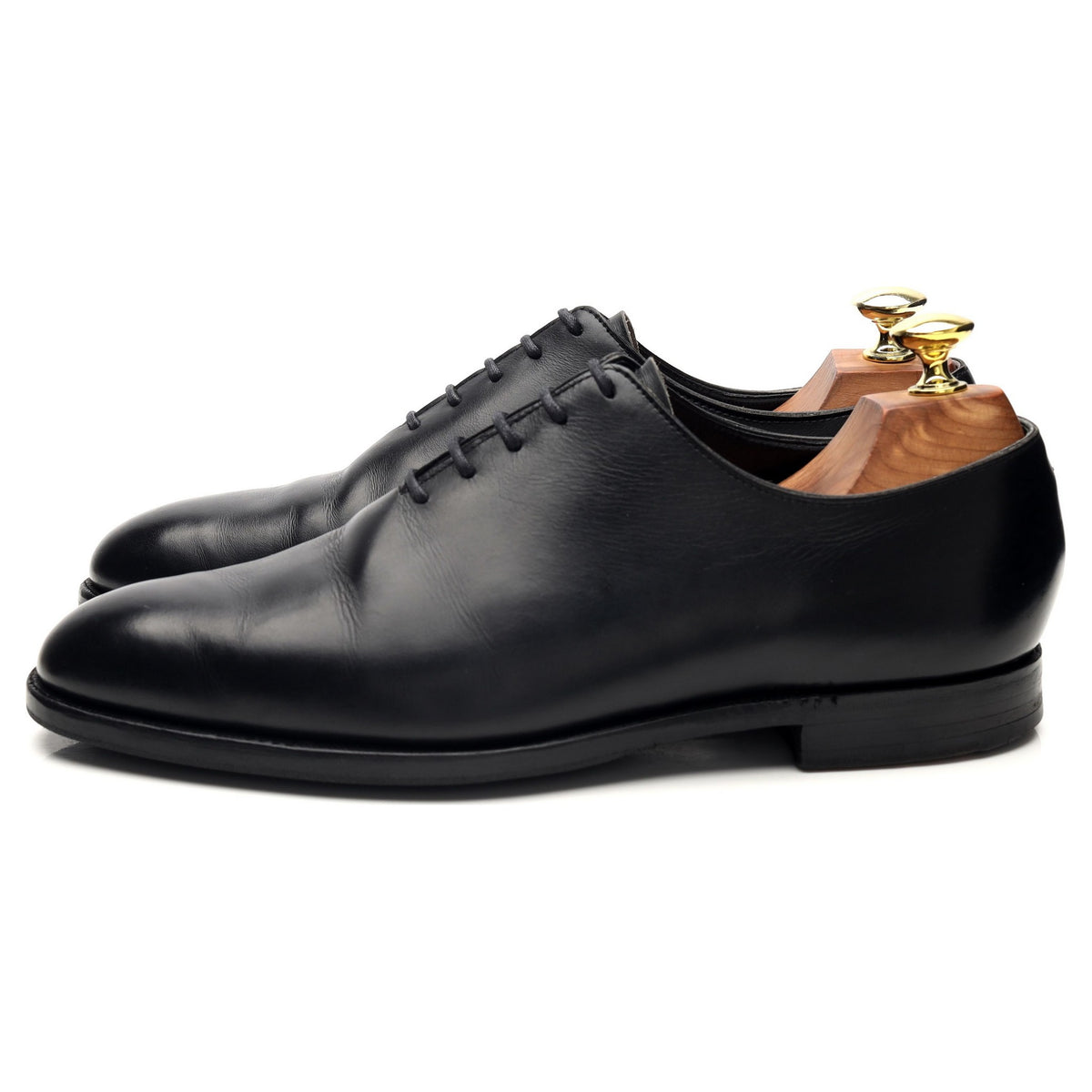 &#39;Albemarle&#39; Black Leather Wholecut Oxford UK 7.5 E