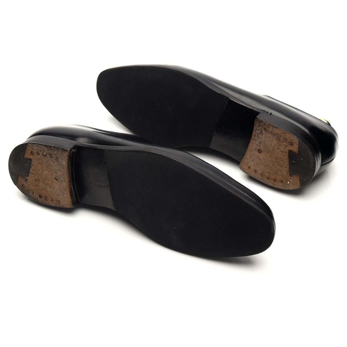 &#39;Albemarle&#39; Black Leather Wholecut Oxford UK 7.5 E