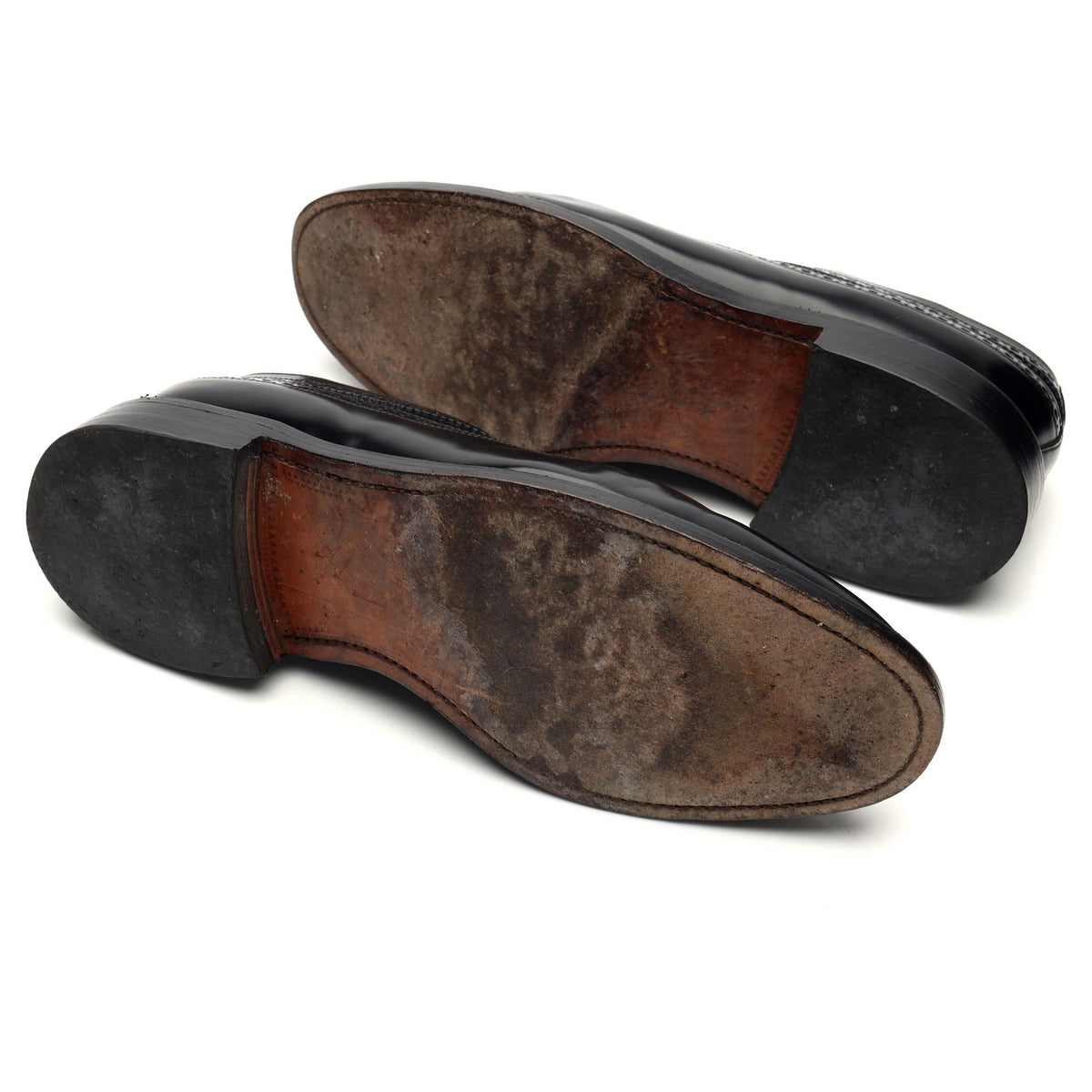 &#39;Washington 2&#39; Black Leather Derby Brogues UK 10 F