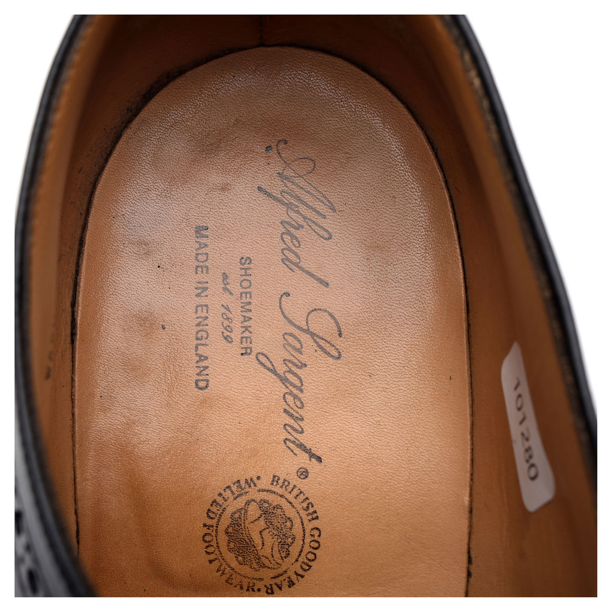 &#39;Washington 2&#39; Black Leather Derby Brogues UK 10 F