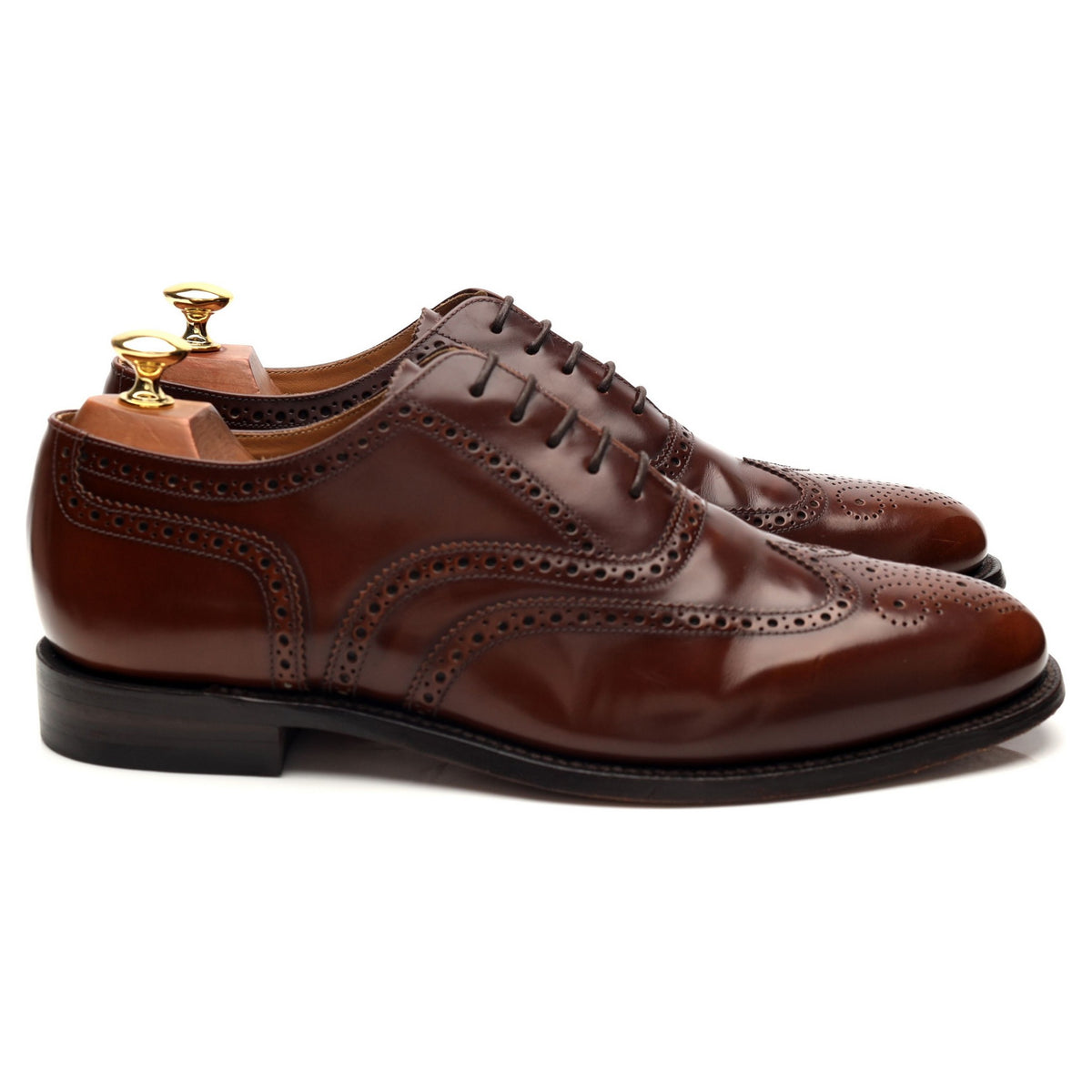&#39;202&#39; Brown Leather Oxford Brogues UK 9 G