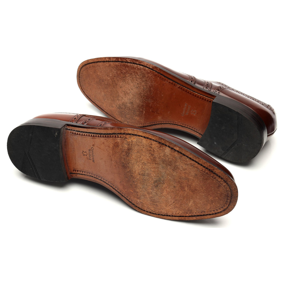 &#39;202&#39; Brown Leather Oxford Brogues UK 9 G